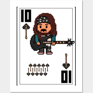 Pixelrockstars Ten of Spades Playing Card Posters and Art